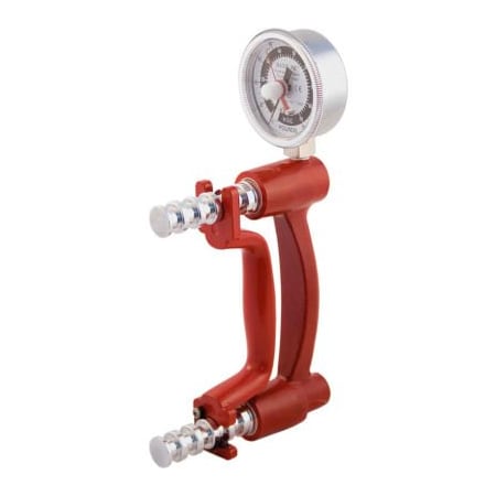 Fabrication Enterprises Baseline LiTE Hydraulic Hand Dynamometer, 200 lb. Capacity, Red 12-0241